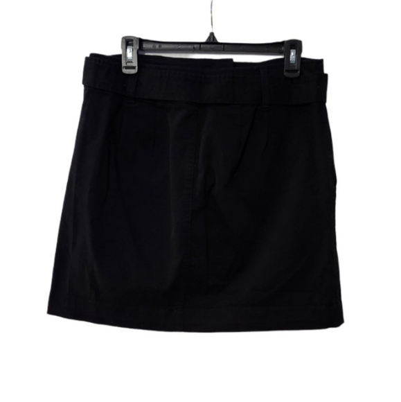 Loft  Belted  Mini  Pencil Skirt with Pockets  Women's Size 8  Black Casual - Picture 2 of 11